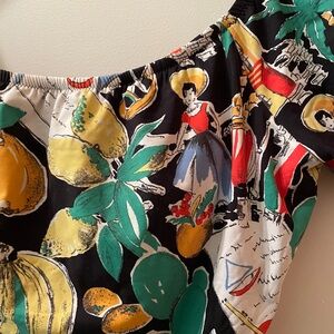 J.Crew off the shoulder tropical one piece swimsuit, Size 10